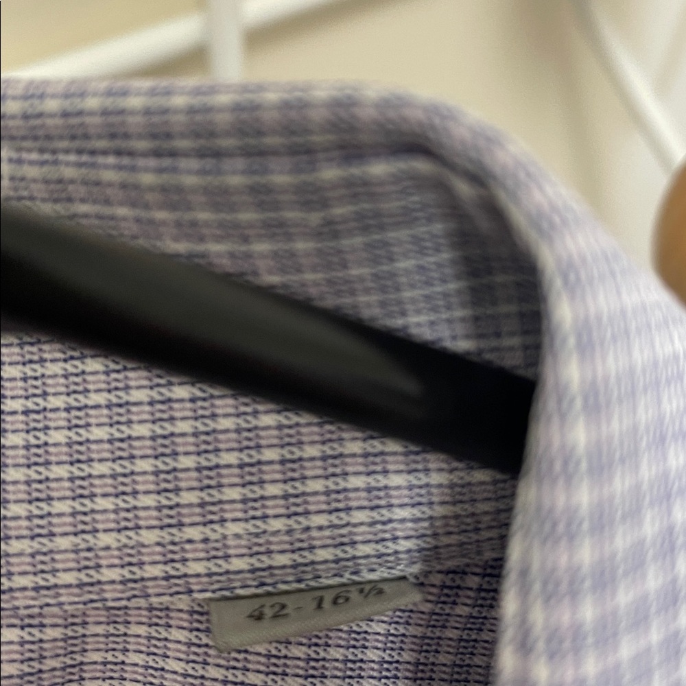 Canali - Button Down Impeccabile Dress Shirt - Blue / White - L - Picture 5 of 12